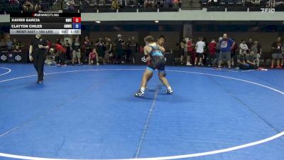 155 lbs Cons. Sub-semis - Xavier Garcia, MWC vs Clayton Chiles, Open Mats Wrestling Club