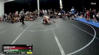 92 lbs Round 7 (8 Team) - Cayden Clark, Rebellion vs Mason Keesecker, Micky`s Maniacs