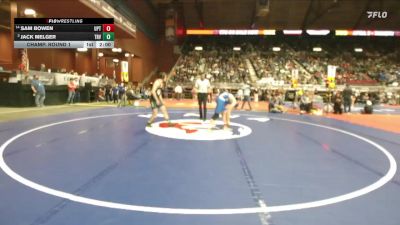 2A-144 lbs Champ. Round 1 - Jack Melger, Tongue River vs Sam Bowen, Upton