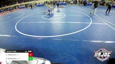 84 lbs Quarterfinal - Charles Anderson, High Ground Wrestling vs Chase Nombrana, TNTWC