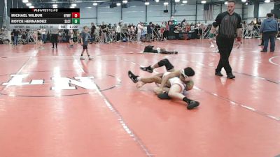 100 lbs Round 4 - 2:15pm Saturday - Michael Wilbur, NYWAY - Iron Empire vs Royce Hernandez, Select