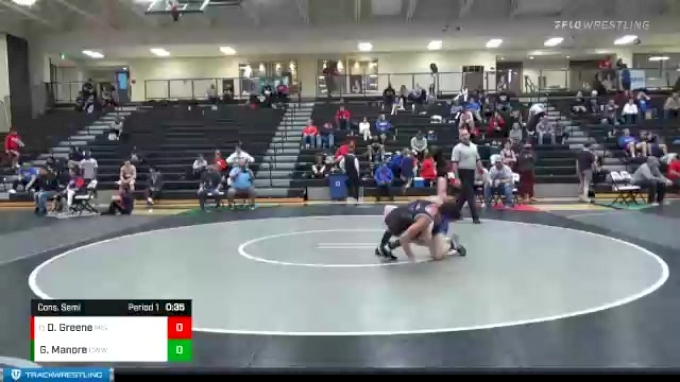 126 lbs Cons. Semi - Daylen Greene, Missouri vs Gabriel Manore, Cry ...