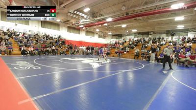 165 lbs 3rd Place - Landon MacKiernan, Pinkerton Academy vs Connor Whitman, Nashua South