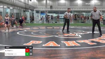 70 lbs Quarterfinal - Brayden Thorn, Michigan vs Owen Fletcher, Iowa Hammers