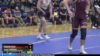 184 lbs Quarterfinal - Evan Lawrence, University Of Wisconsin-Eau Claire vs Maguire Pecci, University Of Chicago