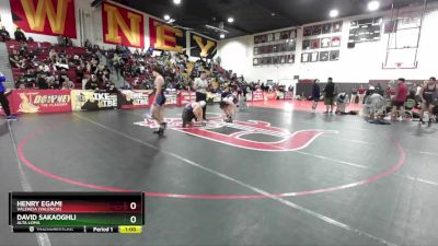 157 lbs Cons. Round 3 - Henry Egami, Valencia (Valencia) vs David Sakaoghli, Alta Loma