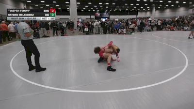 120 lbs Champ. Rd Of 64 - Jasper Feduff, Mat Demon Wrestling Club vs Hayden Melendrez, Cornerstone Mat Club
