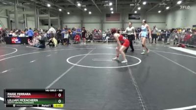 165 lbs Cons. Round 1 - Lilliam Mceachern, South Central Punishers vs Paige Ferrara, Burlington