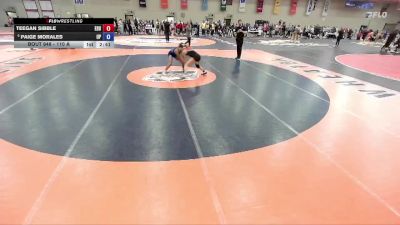 110 A 5th Place Match - Paige Morales, University Of Providence vs Teegan Sibble, East Stroudsburg University