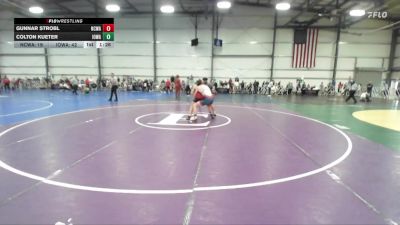 140 lbs Round 2 (10:30am Friday) - Colton Kueter, Iowa Black vs Gunnar Strobl, NCWAY National Team