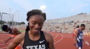 Courtney Okolo goes out hard and throws down a PR in the 400m prelims
