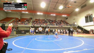 67-70 lbs Quarterfinal - Lincoln Sanders, Sallisaw Takedown Club vs Tanner Thacker, Van Buren Matdawgs