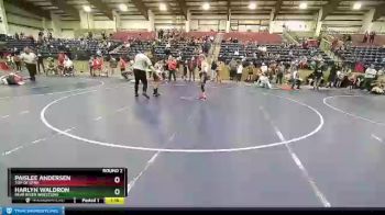 87 lbs Round 2 - Paislee Andersen, Top Of Utah vs Harlyn Waldron, Bear River Wrestling