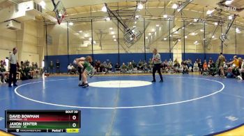 120 lbs Placement (16 Team) - David Bowman, Monrovia vs Jaxon Senter, Wawasee