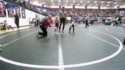 46 lbs Consi Of 4 - Brylen Buckner, Weatherford Youth Wrestling vs Garrett Doyle, Cowboy Wrestling