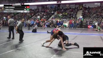 140 lbs Champ. Round 1 - John Fogle, Chanute vs Jose Coreno, JUIC3 ACDMY