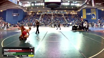 215 lbs Cons. Round 4 - Mason Marck, Bergen Catholic vs Mason Schulenburg, Smyrna