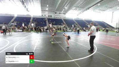 70 lbs 3rd Place - Julien Zepeda, Madera Wrestling Club vs Aj Gonzalez, Savage House Wrestling Club