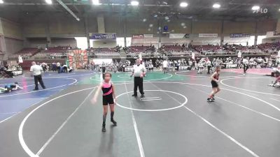 72 lbs Rr Rnd 5 - Zailey Lozano, Holly Youth Wrestling vs Breanna Gallegos, Mayhem