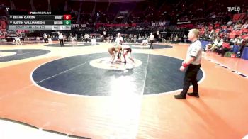 3A 132 lbs Quarterfinal - Elijah Garza, Arlington Heights (Hersey) vs Justin Williamson, Chicago (Mt. Carmel)