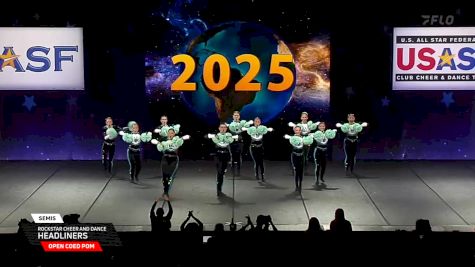 Rockstar Cheer and Dance - Headliners [2025 Open Coed Pom Semis] 2025 The Dance Worlds