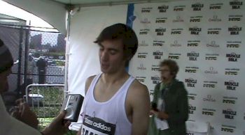 Ben Saarel after fast, tactical Boy's Dream Mile at adidas Grand Prix 2013