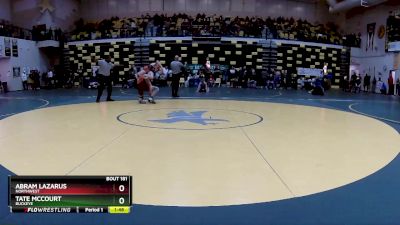 150 lbs Champ. Round 2 - Abram Lazarus, NORTHWEST vs Tate McCourt, BUCKEYE