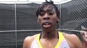 As always Francena McCorory out of breathe but confident post-400