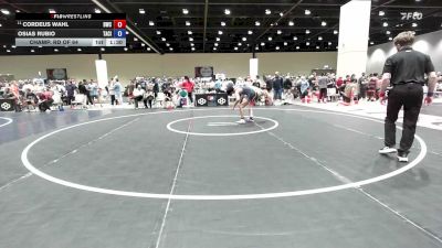 120 lbs Champ. Rd Of 64 - Cordeus Wahl, Bristow Wrestling Club vs Osias Rubio, Takedown City