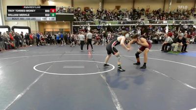 150 lbs Round Of 16 - Troy Torres-Morey, Windham vs William Merkle, Reading