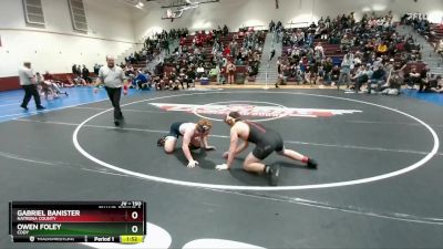 150 lbs Champ. Round 2 - Owen Foley, Cody vs Gabriel Banister, Natrona County