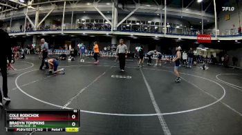 92 lbs Round 5 (8 Team) - Bradyn Tompkins, U2 Uprising Blue vs Cole Rodichok, VA Patriots