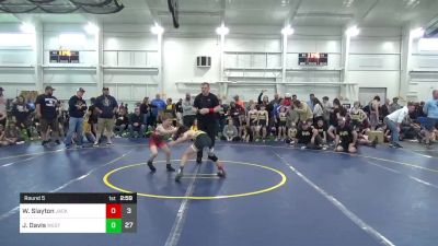 70 lbs Round 5 - Walker Slayton, Jacket Wrestling Club vs Joshua Davis, West Virginia Wild