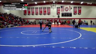 149 lbs Champ. Round 1 - Angel Salgado, Victor Valley College vs Christian Ramirez, Modesto Junior College