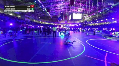 43 lbs Consi Of 8 #2 - Kora Grant, Athlos Wrestling vs Luke Themm, Team Tulsa WC