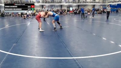 Silver 197 lbs Quarterfinal - Benjamin Helminski, Luther vs Owen Sjoberg, St. Cloud State