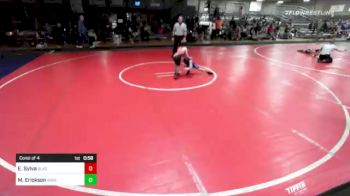 54 lbs Consi Of 4 - Eddie Sylva, Black Hills Wrestling Academy vs Macey Erickson, Wiggins Youth Wrestling