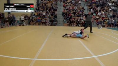 Round 1 - Lily Jones, La Crosse Area Wrestlers Wc vs Etta Mercier, Summit Wrestling Academy