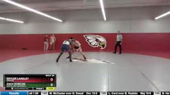 174 lbs Champ. Round 1 - Zach Duncan, Graceland University vs Shyler Langley, Simpson