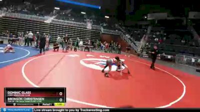 82 lbs Quarterfinal - Dominic Glass, Cody Wrestling Club vs Bronson Christensen, Top Of The Rock Wrestling Club