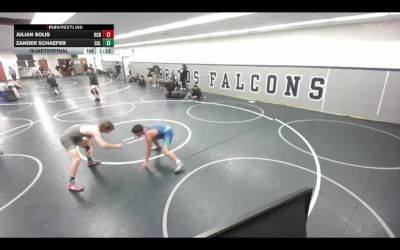 150 lbs Quarterfinal - Zander Schaefer, Clovis High vs Julian Solis, OCRTC
