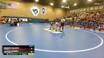 155 lbs Cons. Round 3 - Mariuel Ramirez, Ernest Righetti vs Jessenia Salazar, Foothill