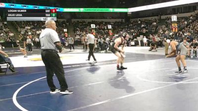 190 lbs Consi Of 16 #1 - Logan Ulmer, Santiago (Corona) (SS) vs Julio Leija, Trabuco Hills (SS)