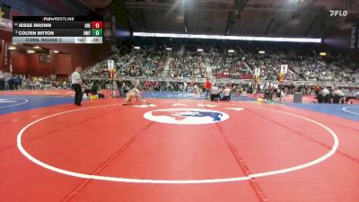 2A-138 lbs Cons. Round 2 - Jesse Brown, Greybull/Riverside vs Colten Bitton, Rocky Mountain