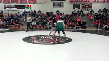 165 lbs Quarterfinal - Alex Brazeau, Mt. Anthony Union vs Dmitri Jasinski, Springfield