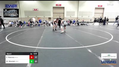 175 lbs Semifinal - Paris Reeves, Michigan Premier WC - (B) vs Mason Mostek, MWC Wrestling Academy