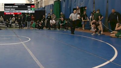 157 lbs Cons. Round 2 - Frank Gulli, York (pa) vs Charles Levine, Muhlenberg