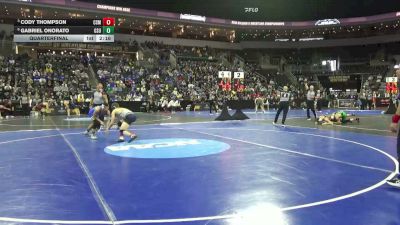 149 lbs Quarterfinal - Cody Thompson, Colo. Sch. Of Mines vs Gabriel Onorato, Glenville St.