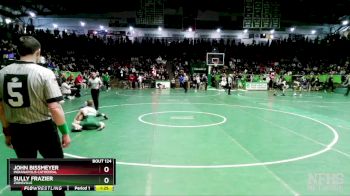 120 lbs Quarterfinal - Sully Frazier, Zionsville vs John Bissmeyer, Indianapolis Cathedral