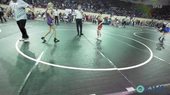 70 lbs Quarterfinal - Clay Bach, Weatherford Youth Wrestling vs Maddison Morrison, Spiro Bulldog Wrestling